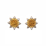 Reliquary | Gold Fanam Diamond Studs